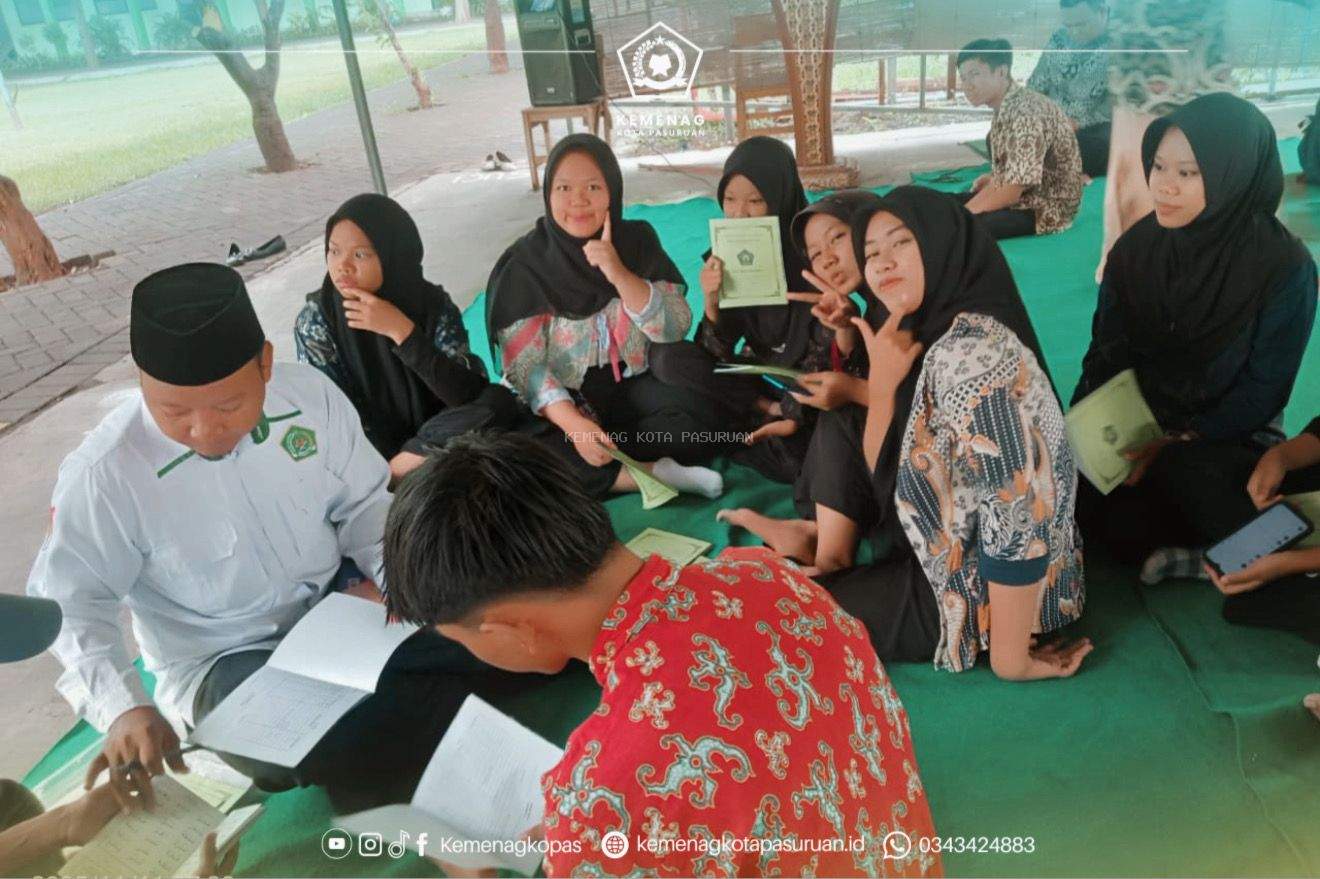 Tingkatkan Literasi Al-Qur’an, Kemenag Kota Pasuruan dan SMK Mutu Gelar Pembelajaran BTQ Rutin