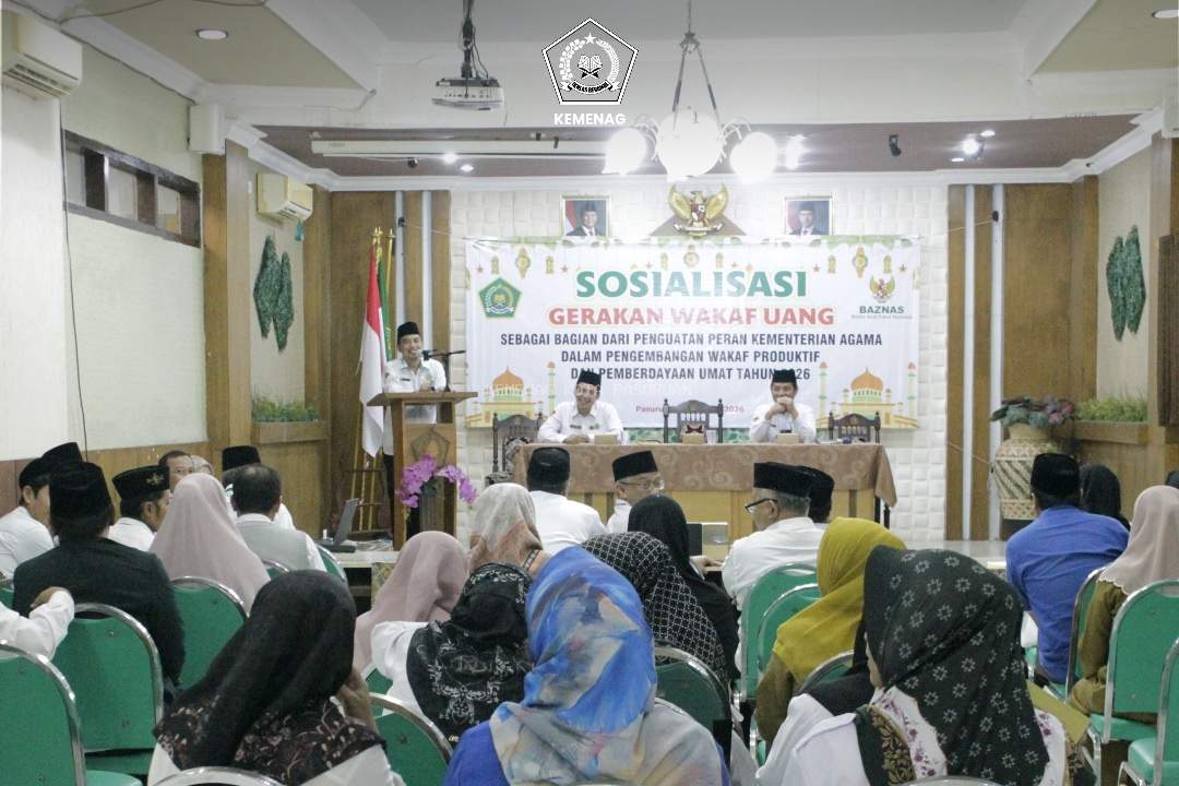 Optimalisasi Wakaf Uang, Kemenag Kota Pasuruan Gelar Sosialisasi bagi Madrasah