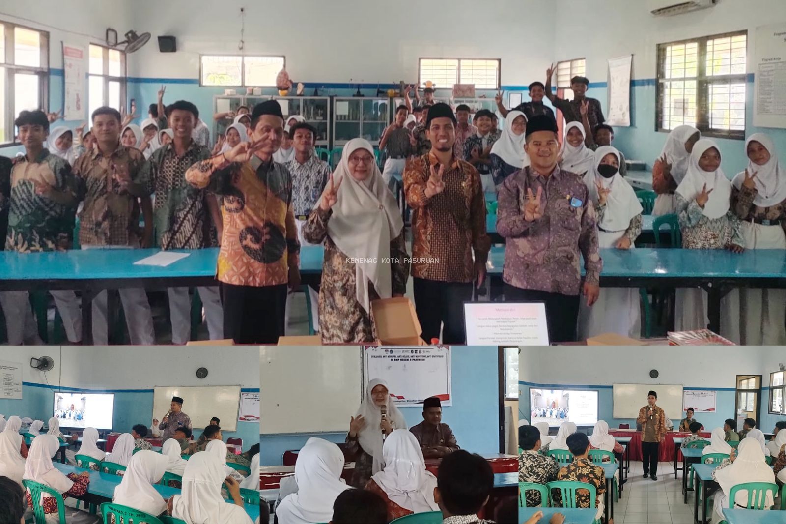 Wujudkan Generasi “RQQ”, Siswa SMPN 2 Kota Pasuruan Ikuti Bimbingan Remaja Usia Sekolah