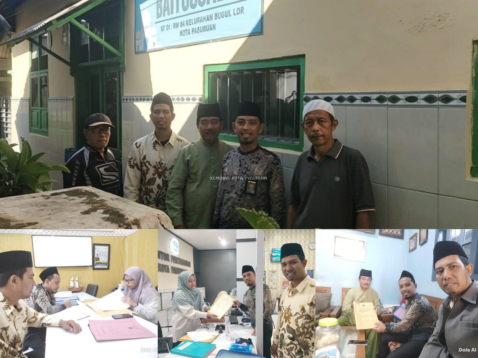 Kawal Tata Batas Musholla Baitussalam, Penyuluh Agama Kemenag Kota Pasuruan Turun ke Lapangan 