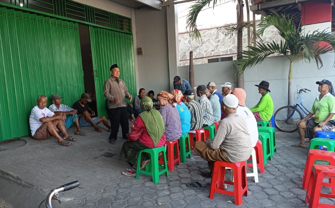 Penyuluhan Dakwah Komunitas, Penyuluh Agama Islam KUA Bugul Kidul Ajak Jaga Tiga Karunia Allah