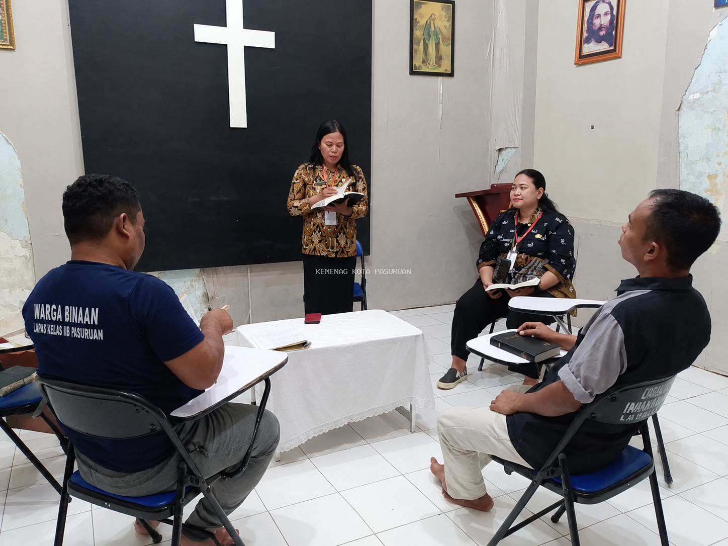 Penyuluh Agama Kristen Kemenag Kota Pasuruan Ajak Warga Binaan Bangkit dari Kegagalan